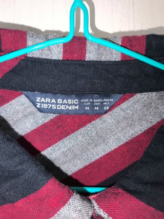 Vestido Zara a cuadros con flecos