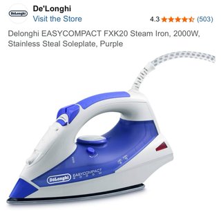 Plancha de vapor DeLonghi Easycombat 2000W