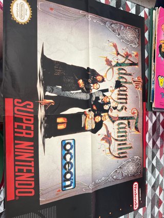 Póster The Addams Family Super Nintendo