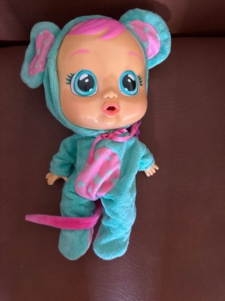 Bebé Llorón Azul con Pijama Ratón