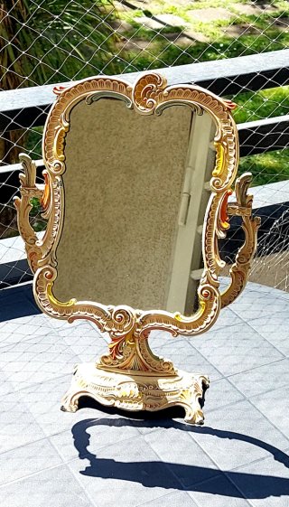 Specchio da tavolo vintage Barocco Anni 40/50