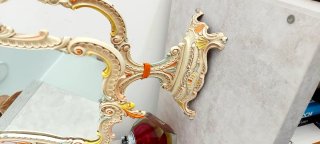 Specchio da tavolo vintage Barocco Anni 40/50
