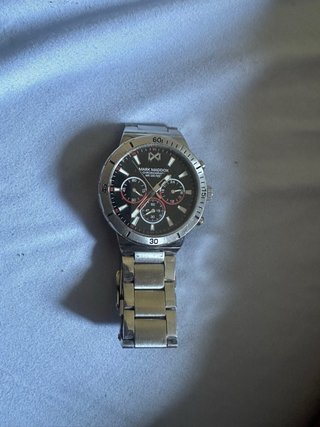 Reloj Mark Maddox Cronógrafo Negro y Plateado