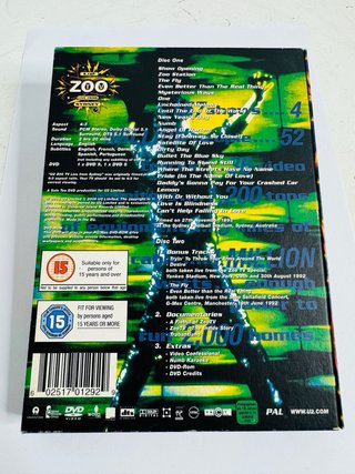 U2 Zoo TV Live From Sydney DVD Edición Limitada