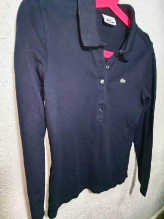 Polo Lacoste manga larga mujer Talla L