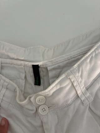 Pantalón corto blanco Benetton Talla 36