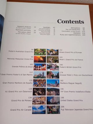 Libro Formula 1 Yearbook 2003-2004