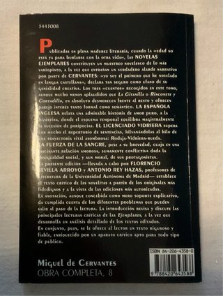 La española inglesa. El licenciado vidriera.