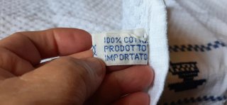 2 Asciugamani Cucina Ricamati a punto croce