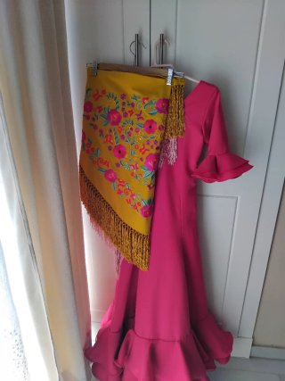Traje Flamenca Buganvilla T 10/11/12 Sin manton
