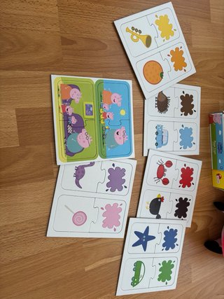 Peluche Peppa Pig 45cm + 12 mini puzzles