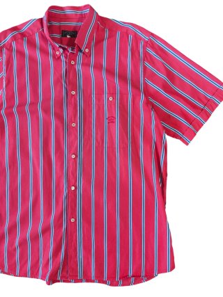 Paul & Shark Camisa Rayas Rojas Manga Corta