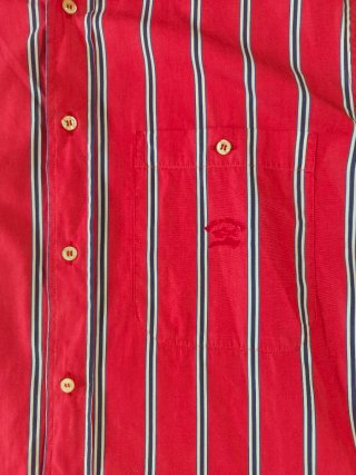 Paul & Shark Camisa Rayas Rojas Manga Corta