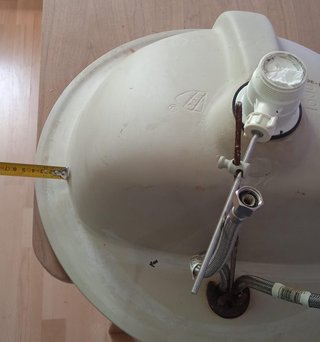 Lavabo circular porcelana 48.5cm de diámetro c/val