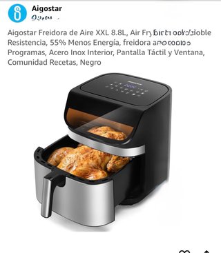 Freidora de Aire Aigostar XXL 8.8L