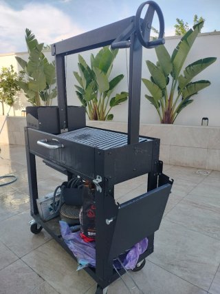 Asador IMOR Negro Metal