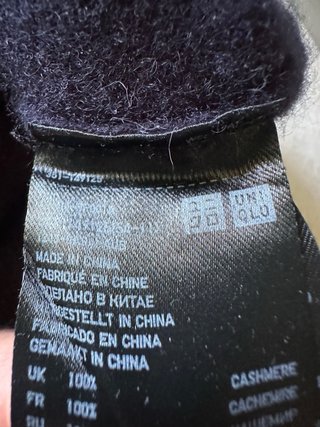 Maglione 100% cashmere Uniqlo – blu notte  xl