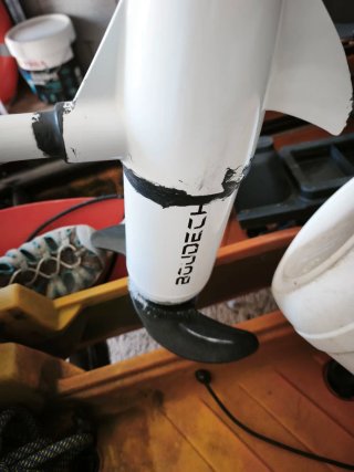 Kayak de pesca con motor y accesorios