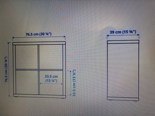 Estantería Roble Kallax 4 Huecos