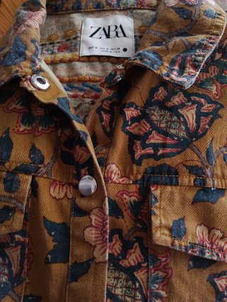 Camisa Zara Estampada Boho Mujer Talla Única