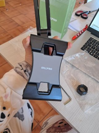 Supporto da parete per tablet in alluminio