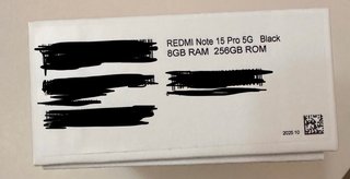 Xiaomi Redmi Note 15 Pro 5G 256GB Negro