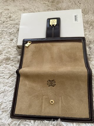 Cartera Ante y Piel Beige/Marrón