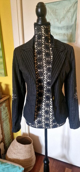 Blazer vintage Denny Rose gessato