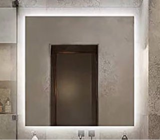 Espejo de baño moderno retro iluminado