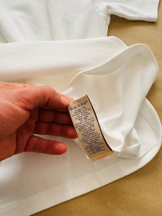Camiseta L Hombre Blanca Hermes