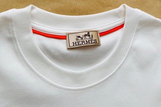 Camiseta L Hombre Blanca Hermes