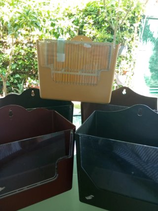 Gabbia in vetro per uccelli con 5 armadietti