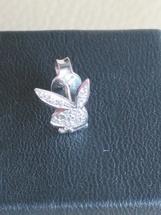 Pendientes oro blanco unisex nuevos