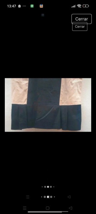 Vestido ceñido beige y negro