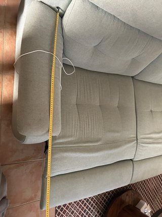 Divano relax elettrico con USB verde chiaro
