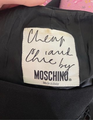 Vestido Moschino Negro Lazo