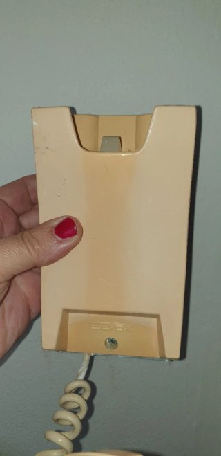 Telefonillo retro beige