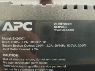 SAI, APC Back-UPS 500