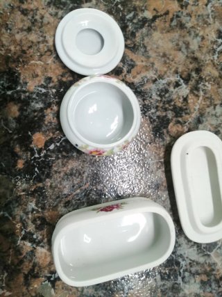 Conjunto 2 caixinhas vintage porta joias