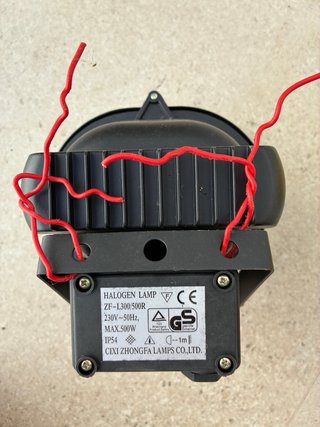 Foco Halógeno Exterior DISBA 500W