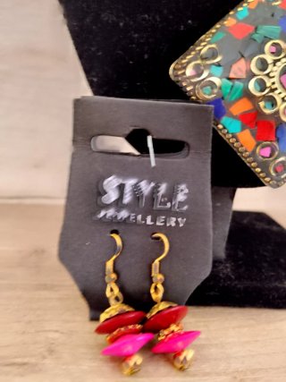 Conjunto Bisutería Collar y Pendientes