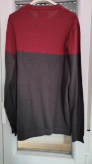 Jersey Springfield Talla M Rojo y Gris
