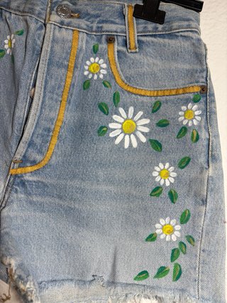 Levis Jeans Shorts vaqueros flores