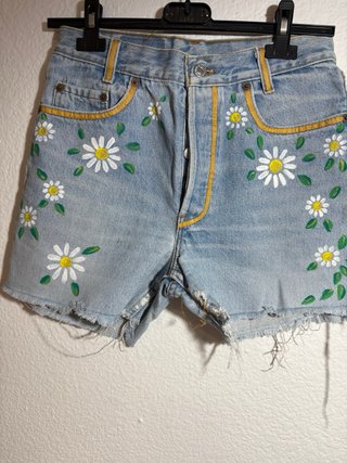 Levis Jeans Shorts vaqueros flores
