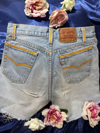 Levis Jeans Shorts vaqueros flores