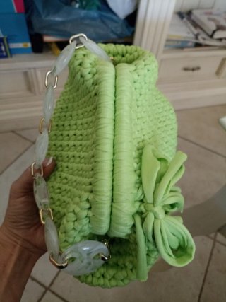 Set Borsa Clutch e 2 Portamonete Uncinetto