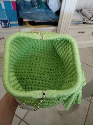Set Borsa Clutch e 2 Portamonete Uncinetto