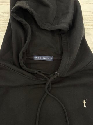 Sudadera Polo Club Negra Talla S