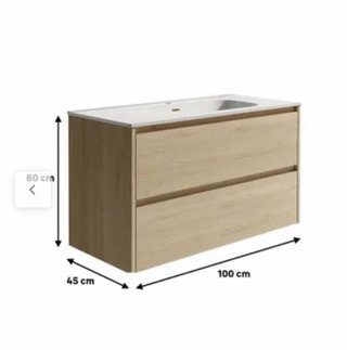Mueble Moon Madera Diseño Suspendido/Suelo