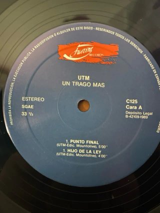 Vinilo U.T.M. - Un Trago Más